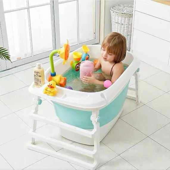 Детская ванна для новорожденных с регулируемой высотой детская складная может