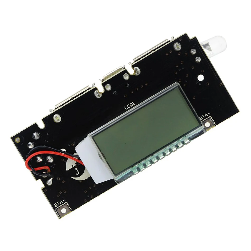 Модуль питания печатной платы с двойным USB 18650 для зарядки аккумуляторов 5 В 1 А а