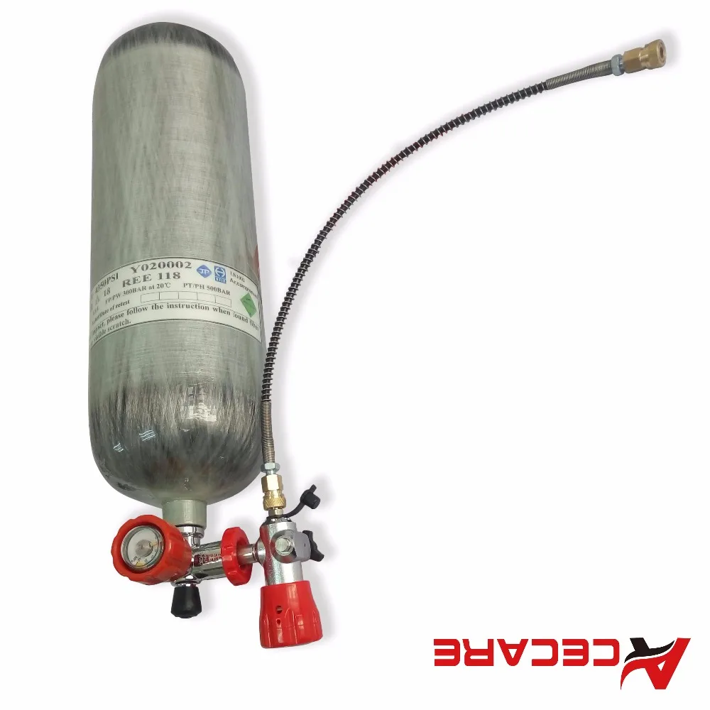 AC290111 Acecare 4500Psi DOT 9L страйкбол пистолет с Vavle и АЗС PCP углеродное волокно цилиндр для