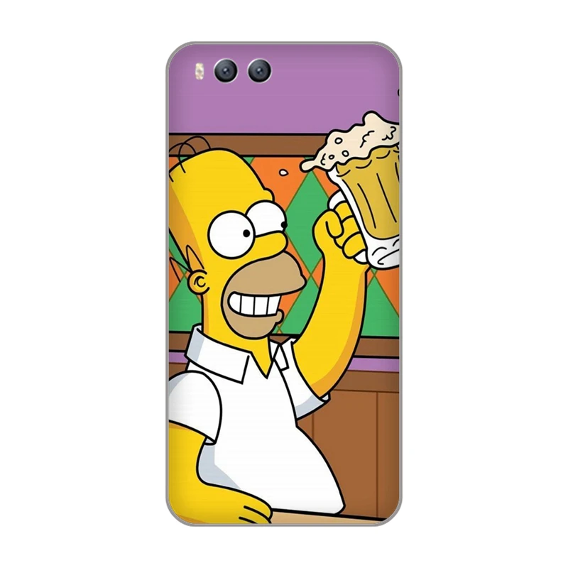 Homer J.Simpson Fundas printed Soft TPU Silicone Case Cover for xiaomi 3 note3 4 5c 5s 5 6 redmi 4a 6a note note2 5a |