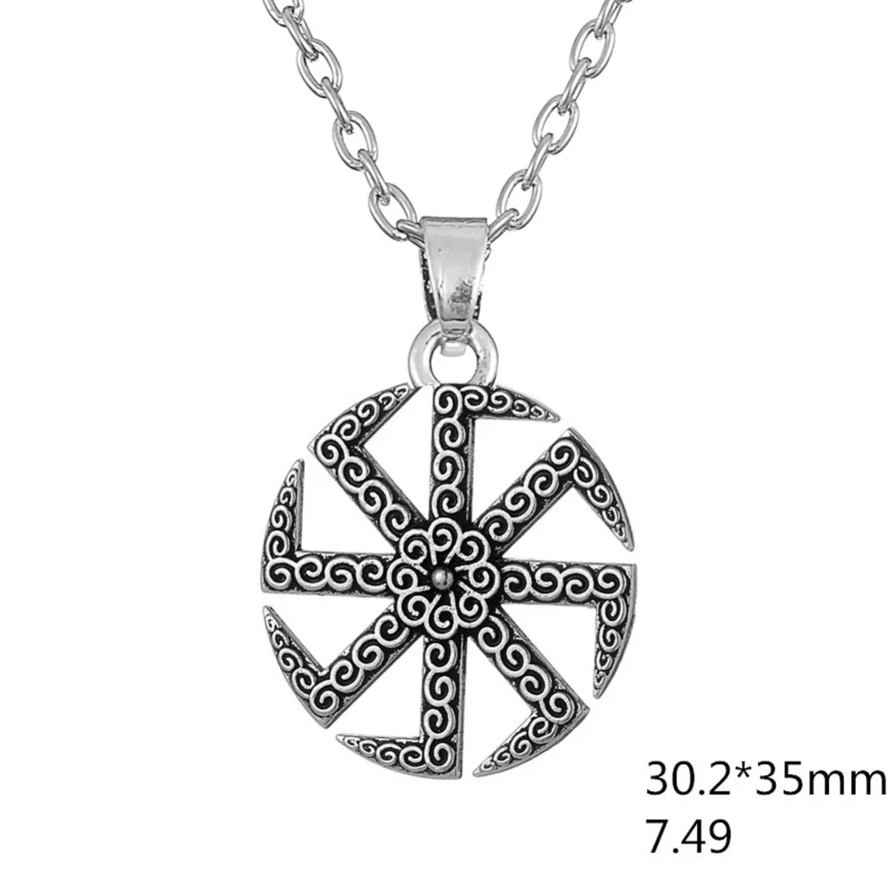 Dawapara Sunwheel символ славянской Подвески мужские женские языческое ожерелье Talisman