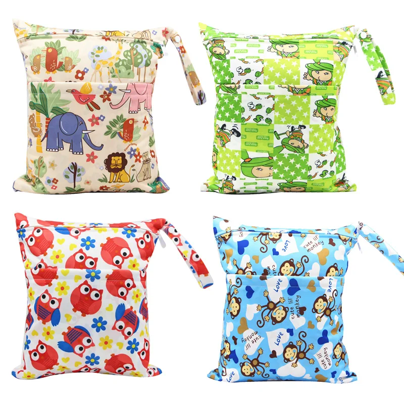 Сумка для детских подгузников многоразовая водонепроницаемая 30 х36 см | Мать и