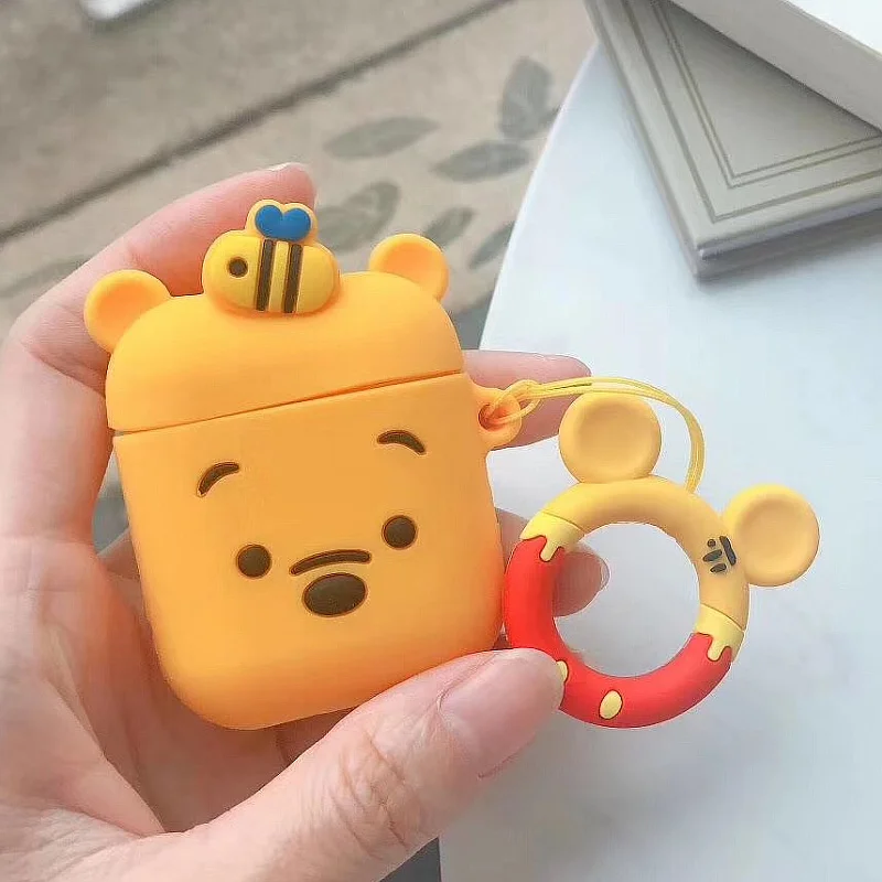 Style 22 Чехол с кольцом на палец для AirPods, чехол с милым мультяшным рисунком, чехол с Bluetooth, чехол для наушников, аксессуары для AirPods, зарядная коробка - Цвет: Style 22
