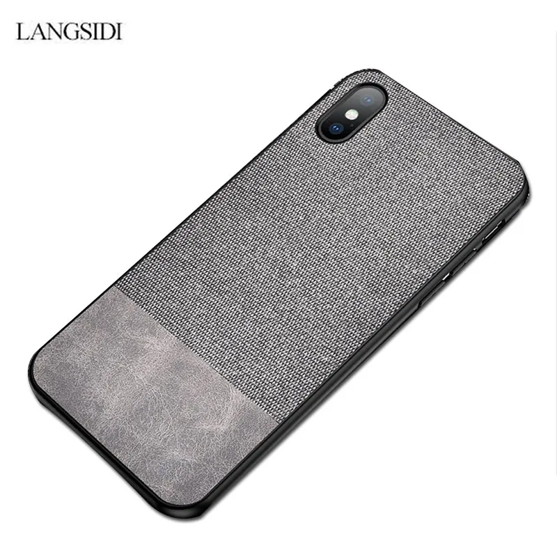 LANGSIDI сумка из ткани для iphone X XR XS максимальный чехол XS/XS Max 7 8 6 5 плюс S Фото Чехлы