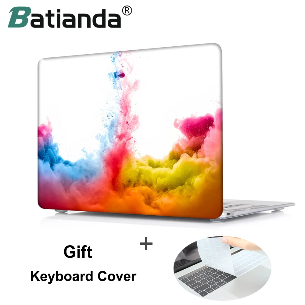 Batianda для Apple Macbook Pro 13 15 Touch Bar Жесткий Чехол Mac air 3 11 6 дюймов ноутбука shell + крышка