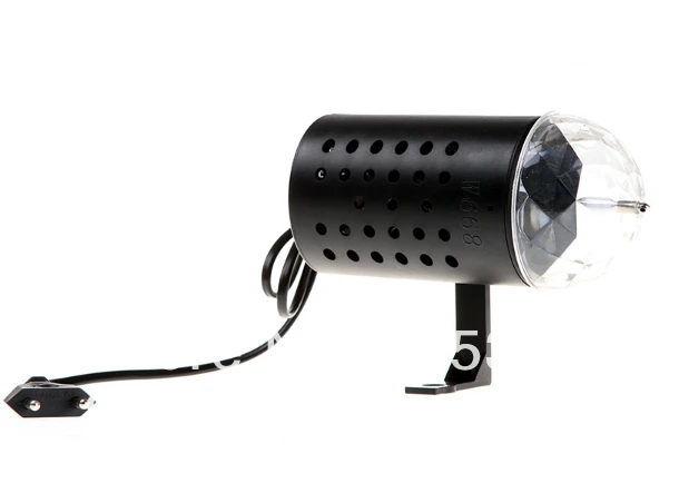 Free Shipping 220V 3W Full Color LED Crystal Voice-activated Rotating RGB Stage Light DJ Disco bar KTV wedding led Lamp W668 | Освещение