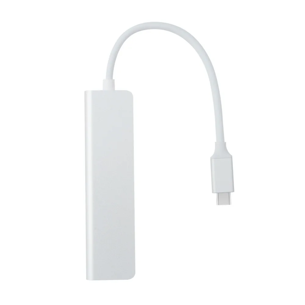 Совместимый с MacBook несколько интерфейсов алюминиевый USB Type-C 5 в 1 концентратор