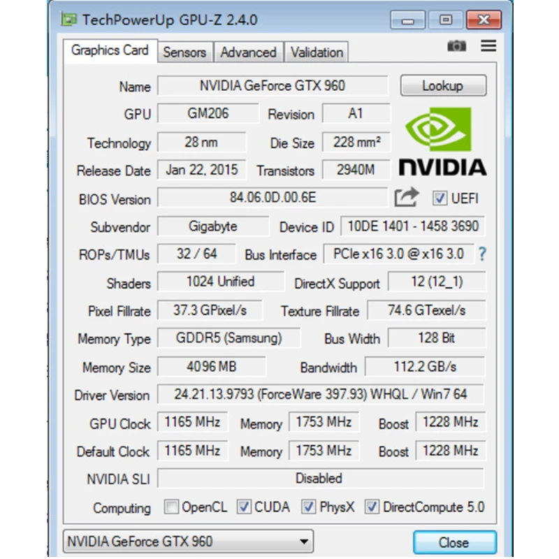 GIGABYTE GTX 960 4 Гб GPU видеокарта 128 бит GDDR5 GM206 видеокарты карта для nVIDIA оригинальная Geforce GTX960 4G PCI-E X16 Hdmi