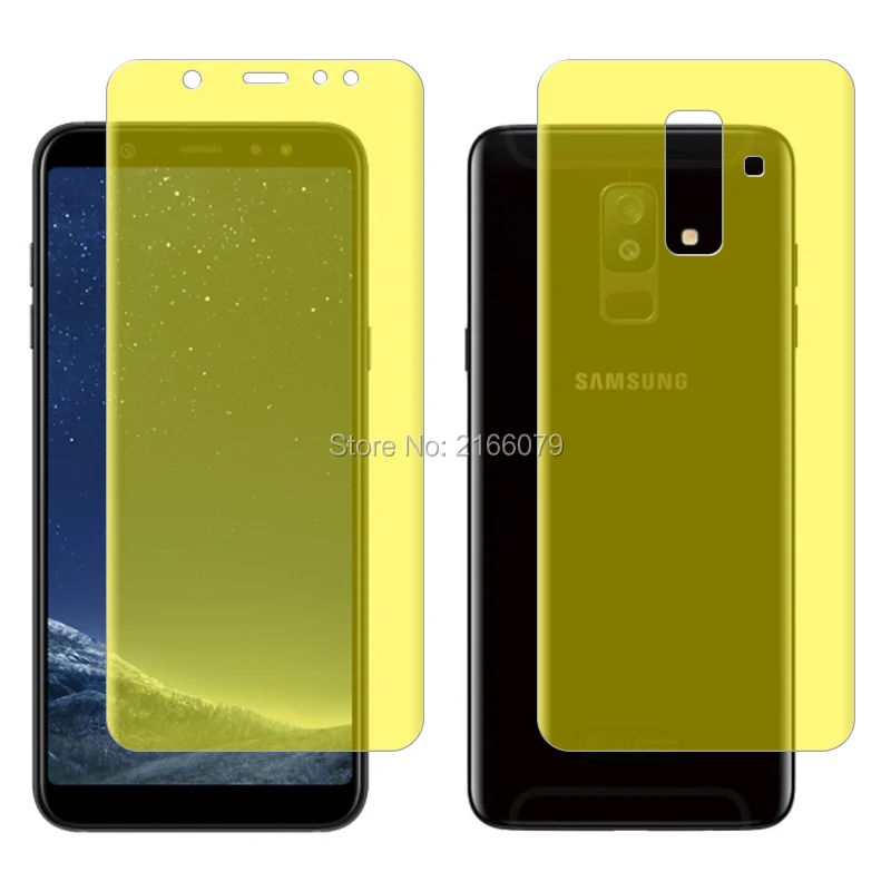 Защитная пленка для Samsung Galaxy A6 Plus + (2018) A605G 6 0 дюйма мягкая тпу передняя и задняя
