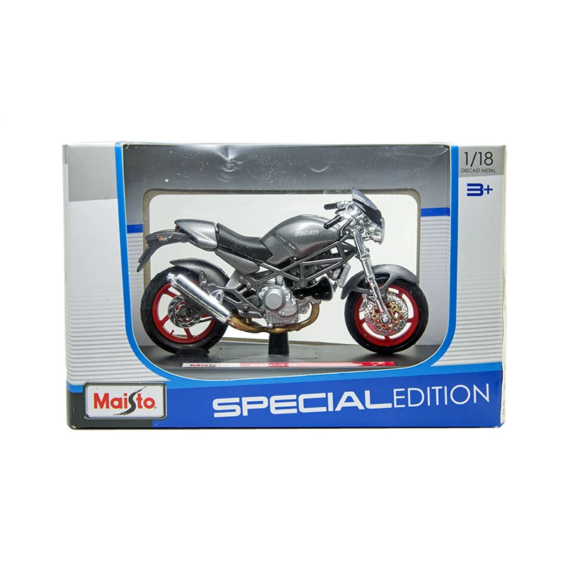 Модели мотоциклов Maisto 1:18 Ducati S4 Литые пластиковые миниатюрные Гоночные Игрушки