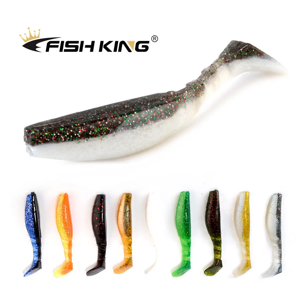 Рыболовные приманки FISH KING 80 мм 100 воблеры Карп мягкие для рыбалки силиконовые