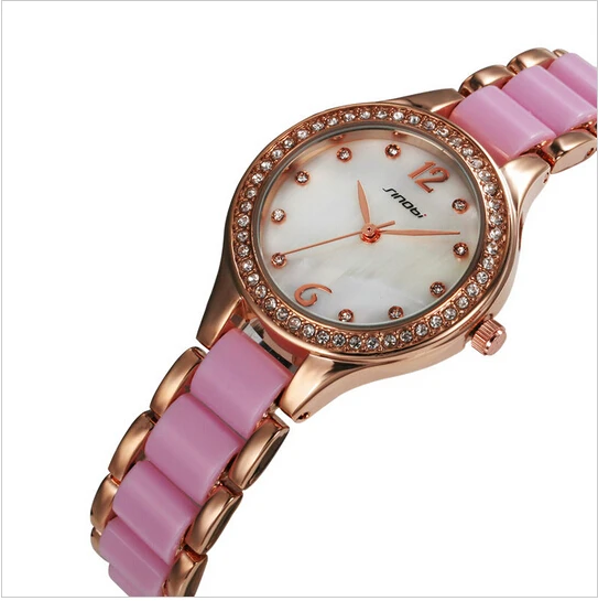 Роскошные женские часы SINOBI Стразы модные браслет relogio feminino reloj mujer | Наручные