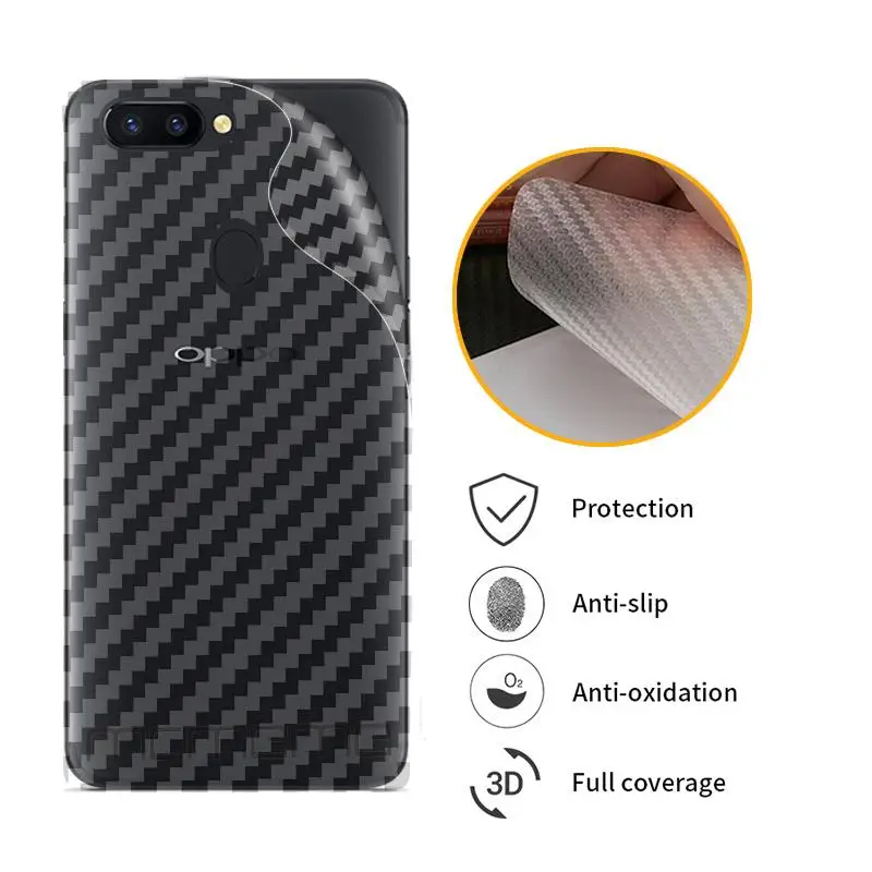 3D защитная задняя пленка из углеродного волокна для OPPO A1 A71 A83 A3 A9 A9X A77 F5 Youth F7