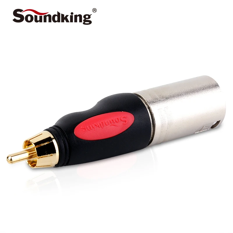 Soundking XLR штекер RCA Мужской Разъем никелевый позолоченный костюм для аудио