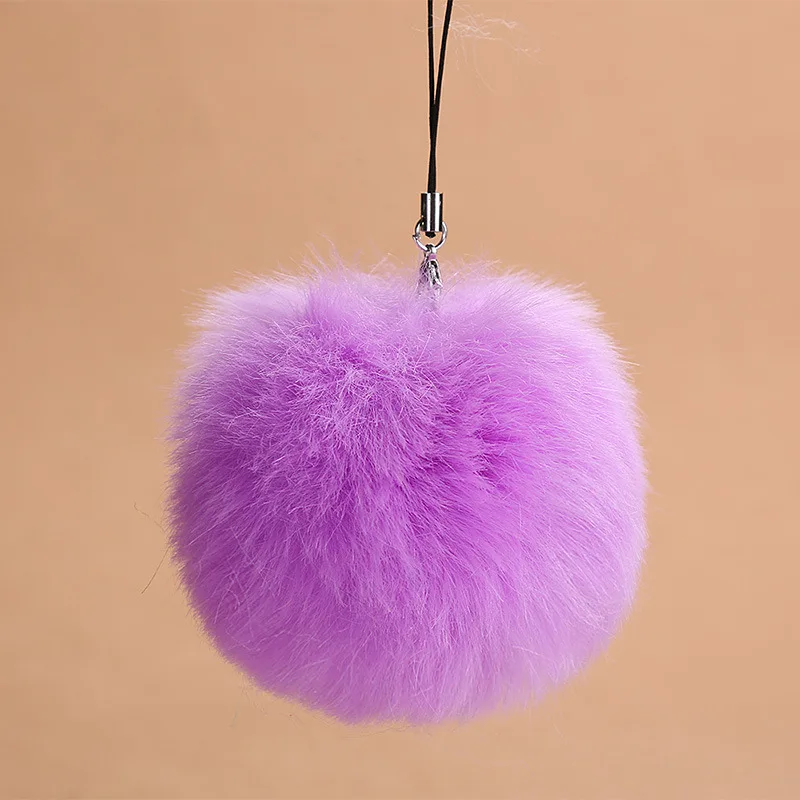 Брелок с меховым помпоном брелок шариком из искусственного меха меховой для