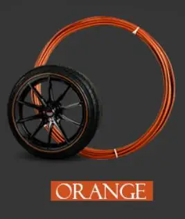 Двухслойная наклейка на колеса автомобиля для Mini Cooper S one JCW clubman countryman R50 R52 R55 R56 R57 R58 R60 R61 F55 F56 - Название цвета: orange