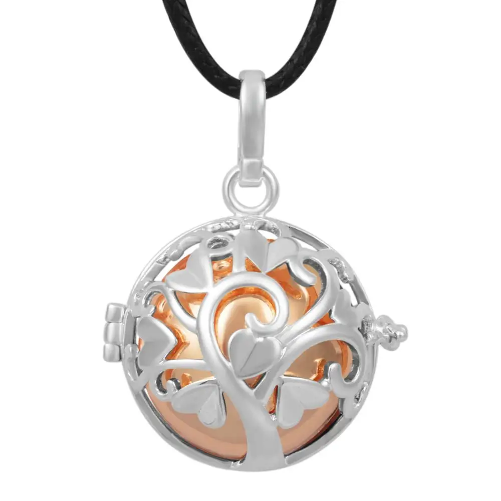 Юдора 18 мм Гармония бола Ожерелье Беременность Музыкальный шар кулон дерево