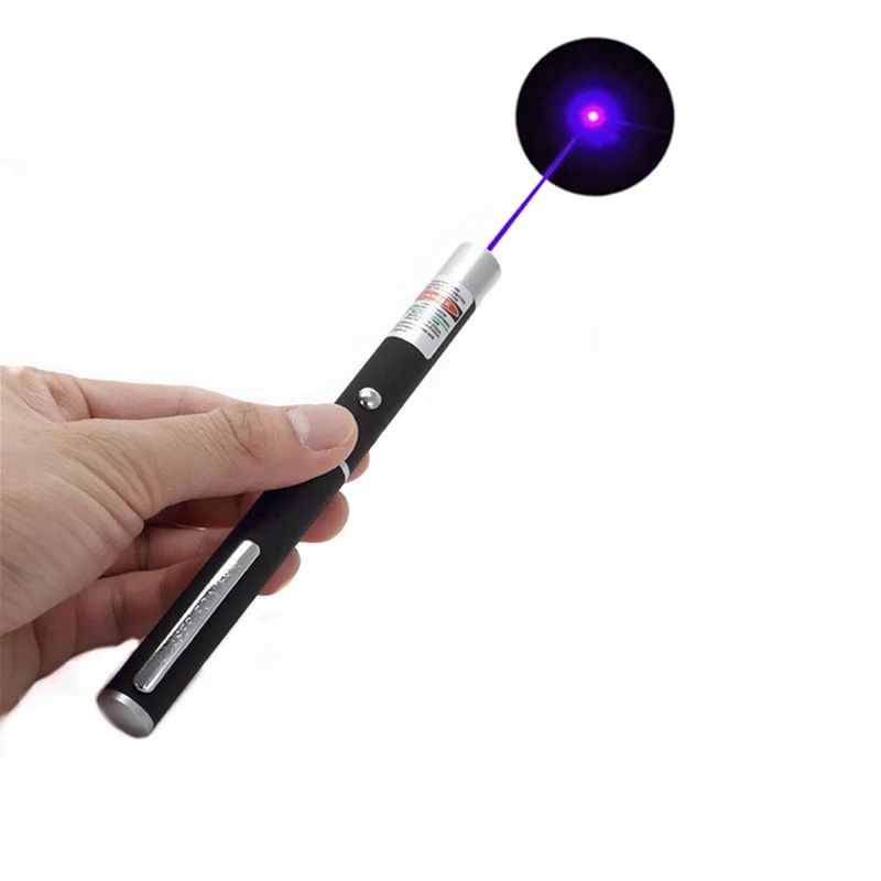 Фиолетовый Кошачий охотник, лазерные игрушки, интерактивные 5 мВт, 532 нм, зеленая, красная, фиолетовая лазерная ручка, светодиодный светильник, Обучающие инструменты для кошек, игрушки для домашних животных(без батареи - Цвет: Фиолетовый