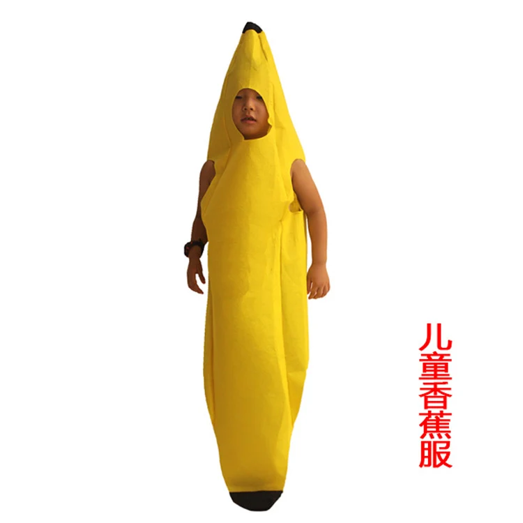 banana Дети Хэллоуин вечерние день детей мультфильм фрукты овощи костюм Одежда Косплей Тыква банан дерево для мальчиков и девочек - Цвет: banana