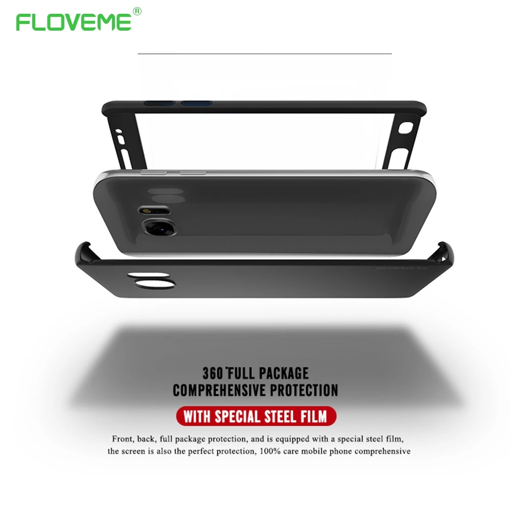 FLOVEME Cases For Samsung Galaxy S8 Plus Cover 360 Full Protect Phone Case S6 S7 Edge Shell Accessories Capa |