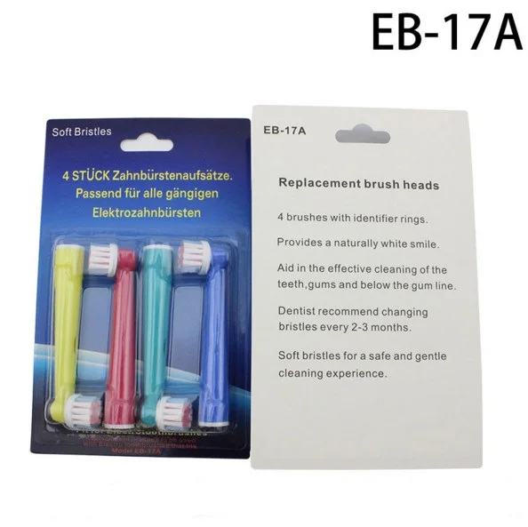 Сменные головки для электрической зубной щетки Oral B 16 шт. 4 цвета|Электрические