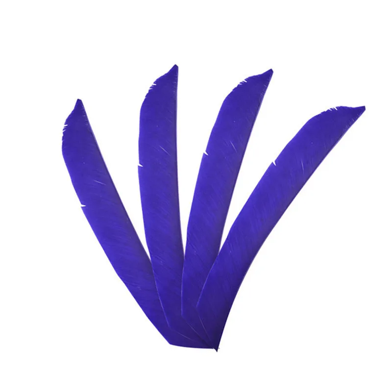 color 8 30pcs Turkey Arrow Feathers Full Length Irregular Feather Archery DIY Handmade Natural Fletching Left Wing Shooting Accessories - Цвет: color 8