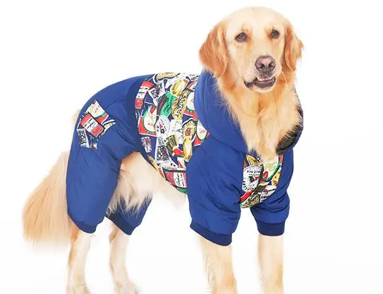 Новинка 2017 модный спортивный костюм с принтом больших собак осенне зимний