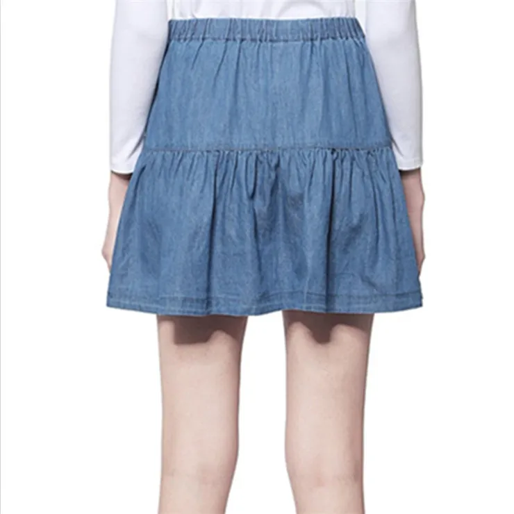 2020 Summer New Jeans Lotus Leaf mini Skirt sweet Korea Denim ruffled skirt plus size M-6XL 7XL brand sexy jeans skirts | Женская одежда