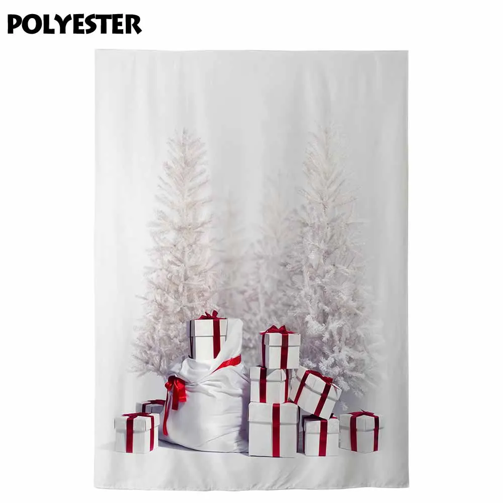 Allenjoy фоны для фотостудии подарки сосновые деревья в холодной зиме снег фон