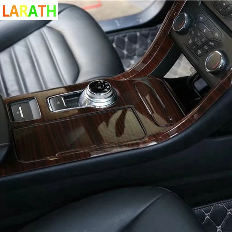 Для Ford Mondeo 2013 2018 красное дерево углеродное волокно передний держатель стакана