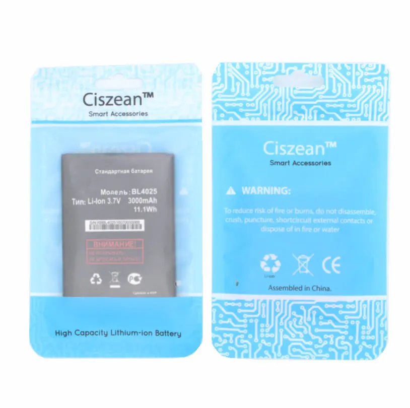 Ciszean высококачественный BL4025 BL 4025 3000 мАч сменный литиевый аккумулятор для Fly IQ4411 IQ
