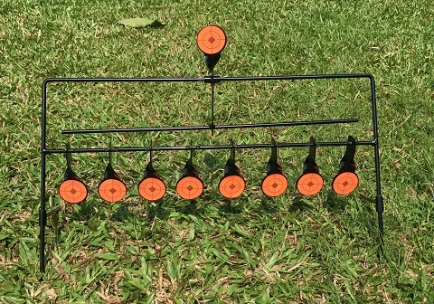 9-Plate Reset Target/для Airgun Airsoft Пейнтбол Стрельба из лука/Улучшение охотничьей стрельбы тактическое мастерство/открытый и внутренний