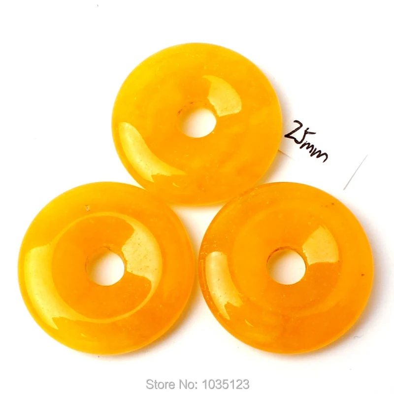 Высококачественные гладкие натуральные желтые нефриты в форме монет 25/30/35/40 мм