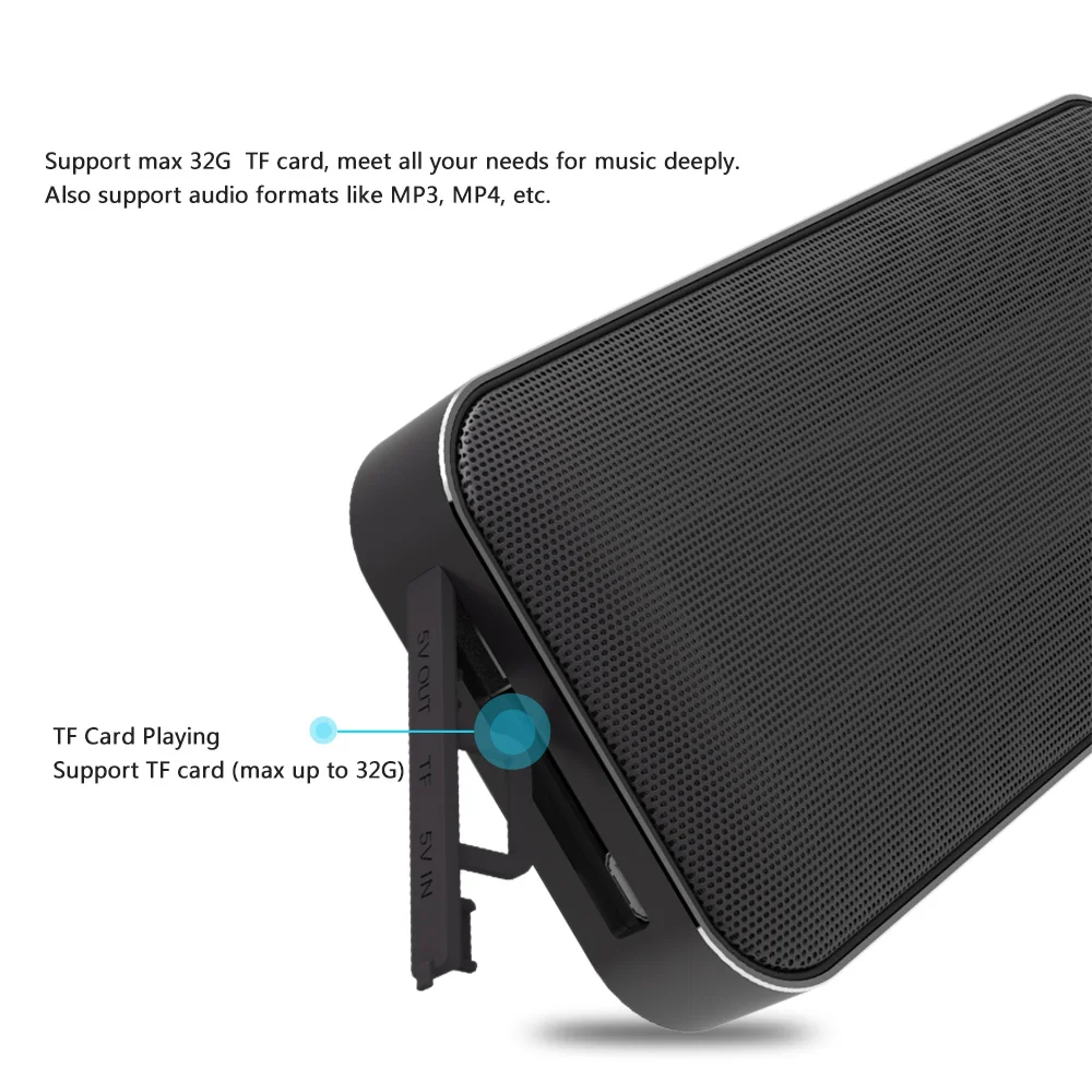 AEC мини металлический динамик Bluetooth 4,2 водонепроницаемый супер бас tf-карта 2500 мАч Громкая Связь Динамик s беспроводной сабвуфер Портативный BT205