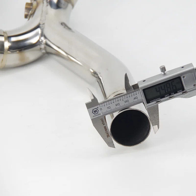 Motorbike Exhaust Catalytic Converter Cat Eliminator Mid Decat Y-Pipe For Suzuki GSXR1000 K9 2009 2010 GSXR 1000 Stainless Steel