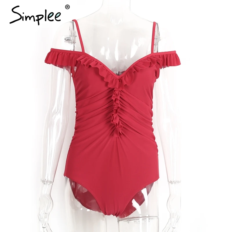 Simplee пикантные с открытыми плечами starp боди для женщин Повседневное элегантный