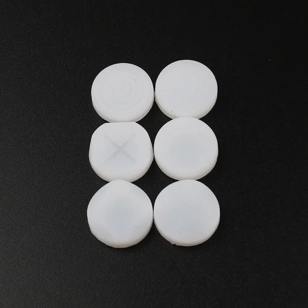 White JCD 6 шт. силиконовая защитная накладка крышка аналоговый джойстик защитный чехол для playstation psv ita PS Vita psv 1000/2000 Slim - Цвет: White