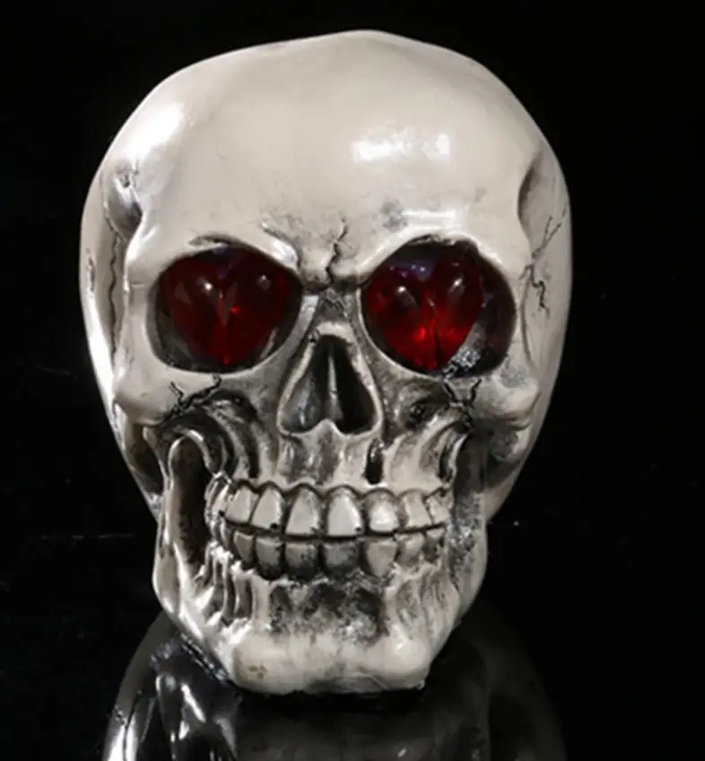 СИД Череп Новый Природные Смолы Скелет Глава Украшения Дома Хэллоуин Props15 * 9.5*13