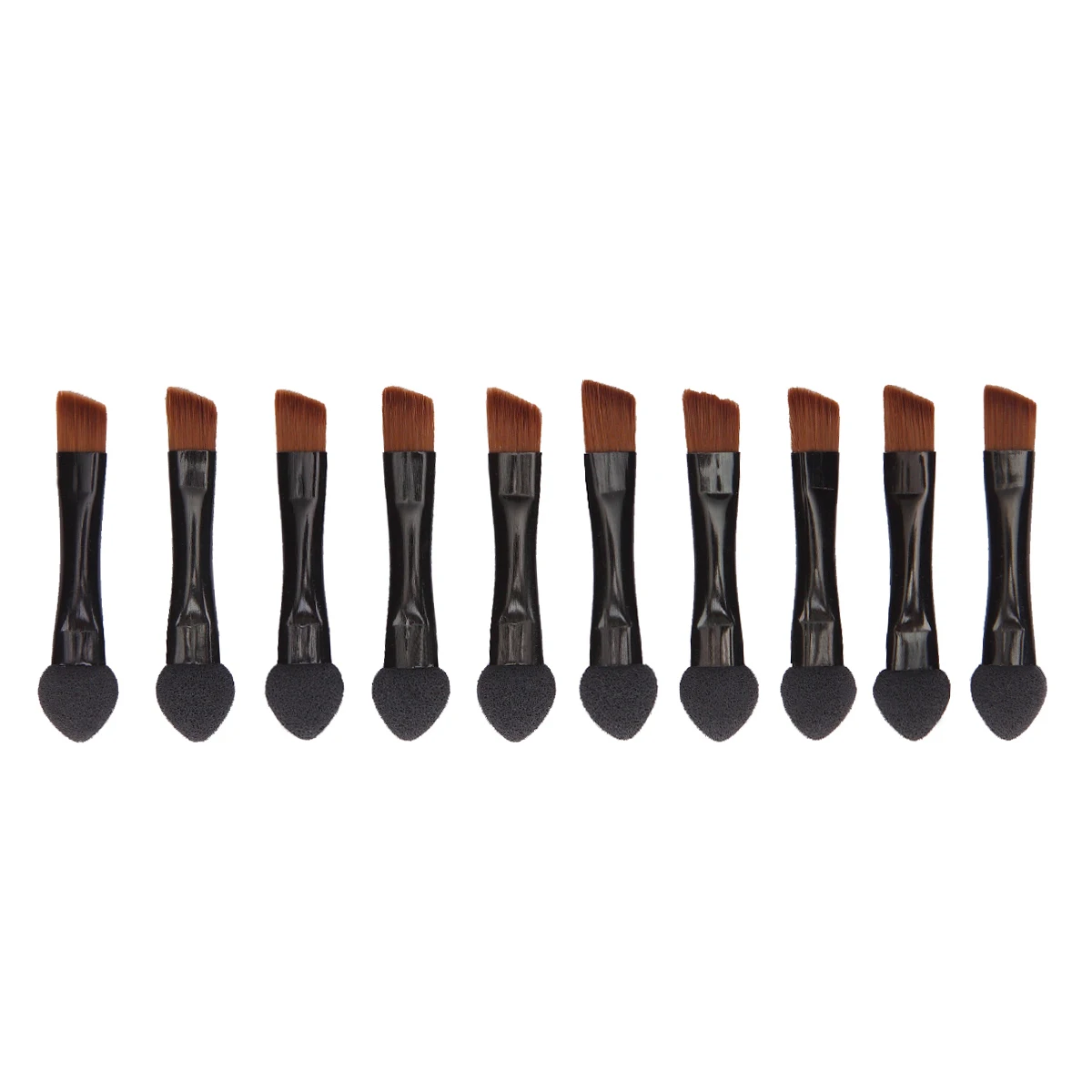 10 шт. Портативный двойной голова каштановые волосы бровей Тени для век Губка Стик