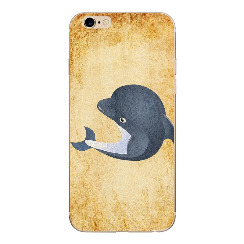 Animal Funda For iPhone 7 Case Shark Panther Cartoon Back Cover X 8 Plus 6S 6 5 5S SE Silicon Phone Shell |