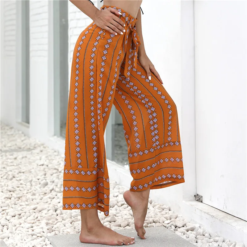 Wonder 2018 новые летние женские повседневные пляжные хлопковые льняные полосатые