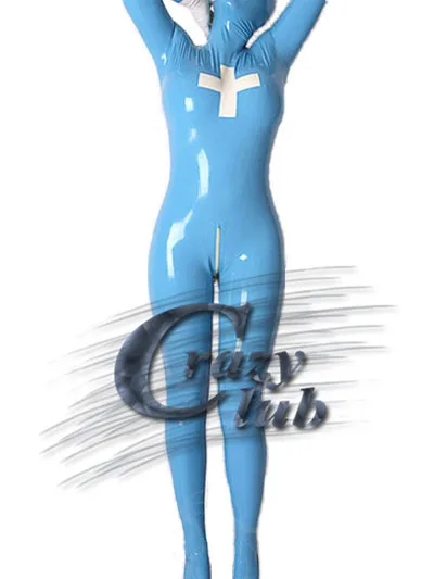 Crazy club_Latex женский комбинезон одежда трико с ногами латексный комбинезон с презервативом на заказ латексный комбинезон быстрая