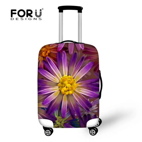 D0962 FORUDESIGNS/3D защитный чехол для багажа с цветочным рисунком, чехол для путешествий, пылезащитный чехол, чехол на колесиках To18-30 дюймов, аксессуары для сумок - Цвет: D0962