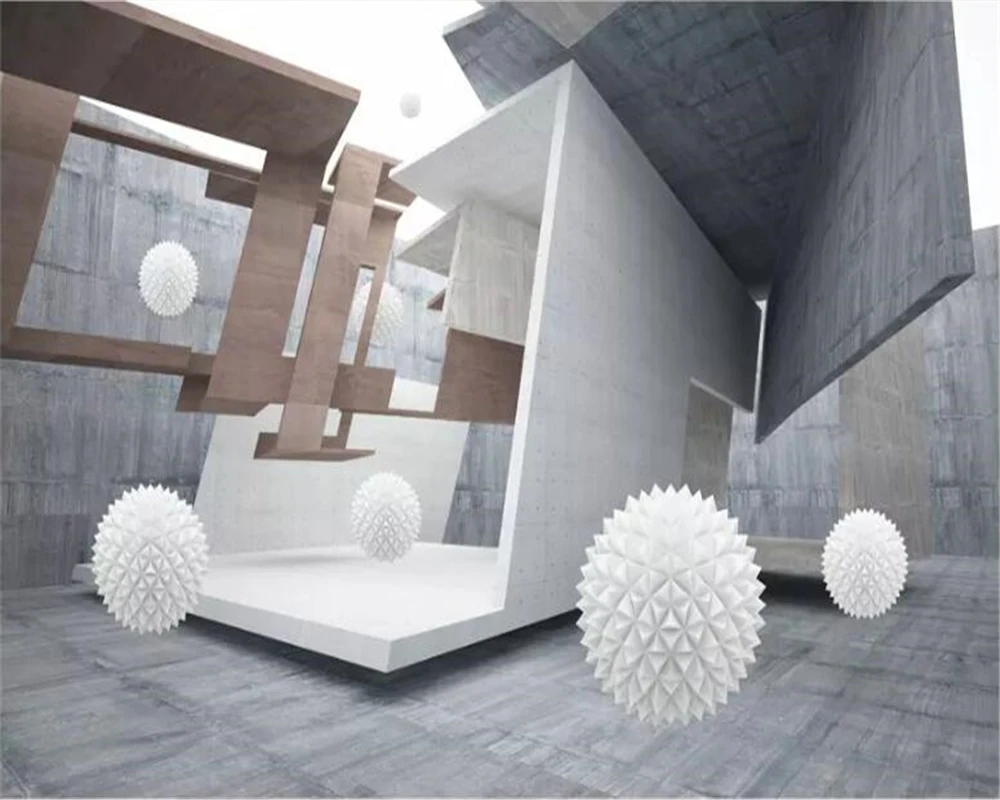 Ремонт на шару. Фотообои бетонная инсталляция.