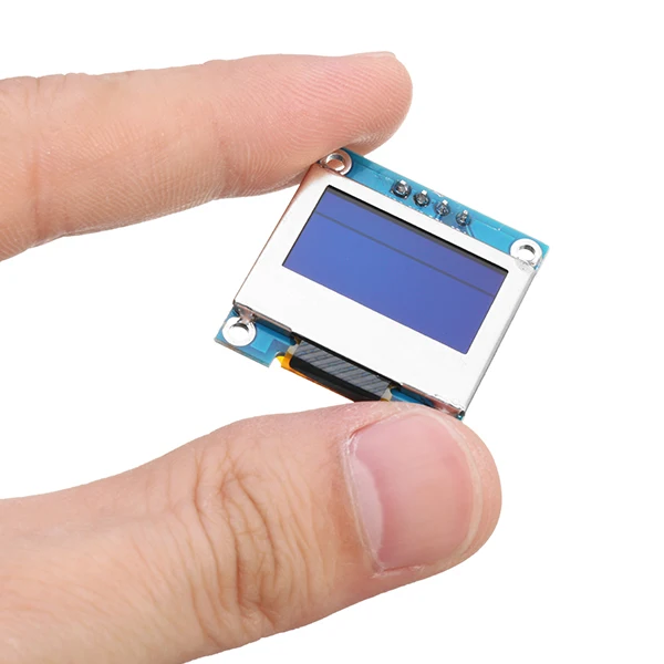 0,96 дюймовый 4Pin синий желтый IIC igc oled-дисплей с защитной крышкой экрана для Arduino