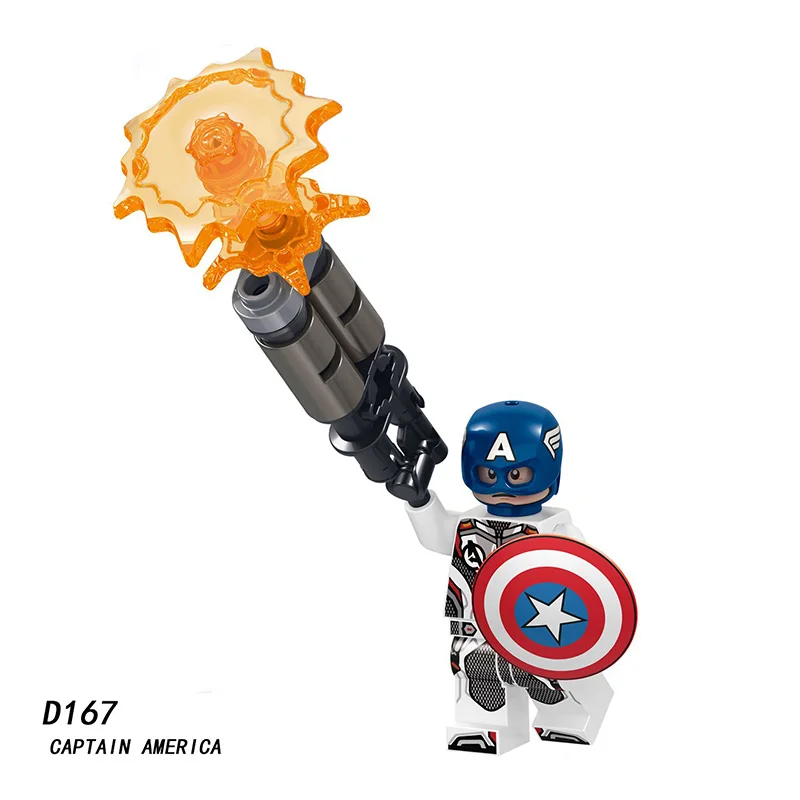 Танос капитан с принтами "Marvel", "Мстители", 4 завершающей блок Железный человек "Халк", "Человек-паук" Капитан Америка строительные блоки, игрушки для детей