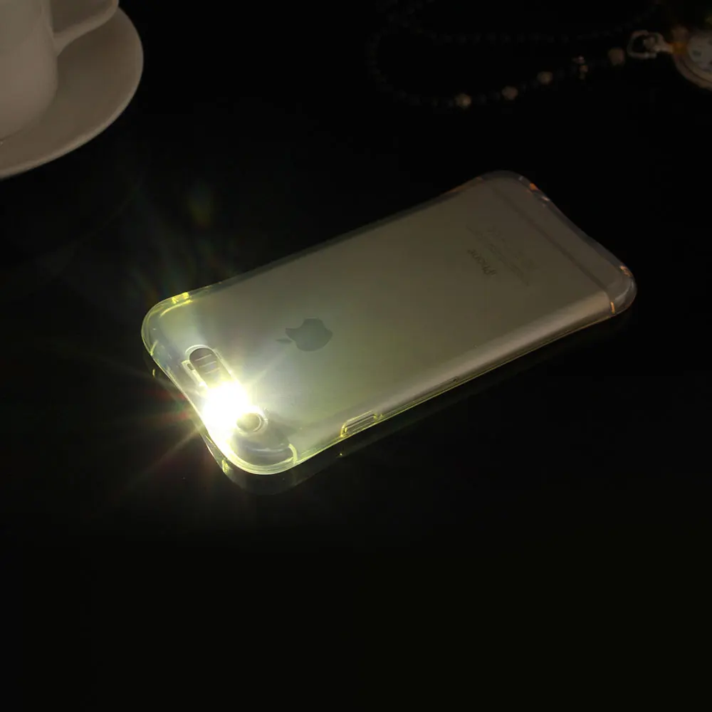 Роскошные светодиодный мигающей подсветкой Телефон чехол для iPhone 5 5S SE 6 s