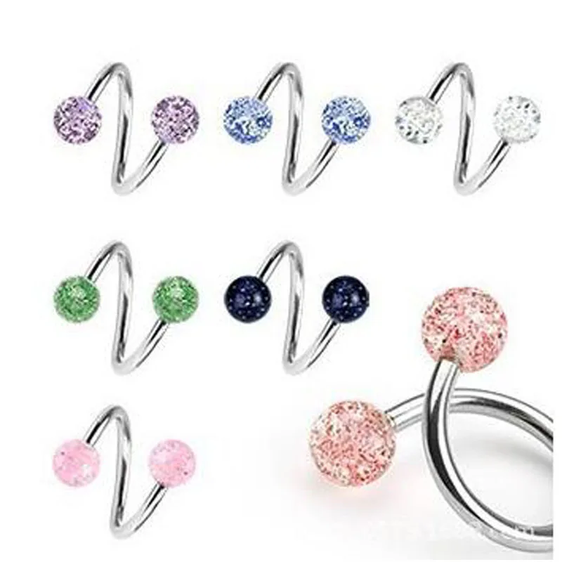 2 шт. женские кольца для пирсинга носа и пупка|helix piercing|pirsing ombligobody piercing nose |