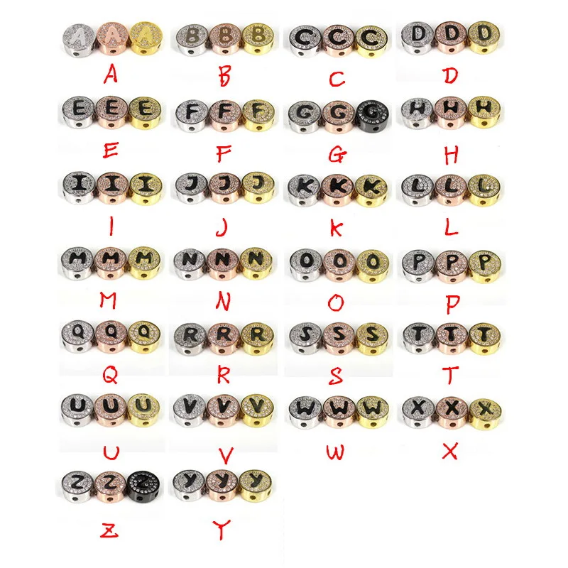 8 шт. медные бусины с буквами-разделителями 11 мм | Украшения и аксессуары