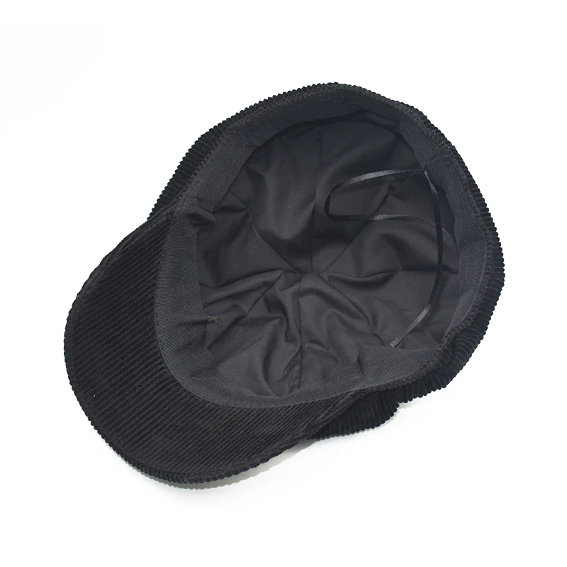 Однотонные кружевные Вельветовые женские береты на плоской подошве женская